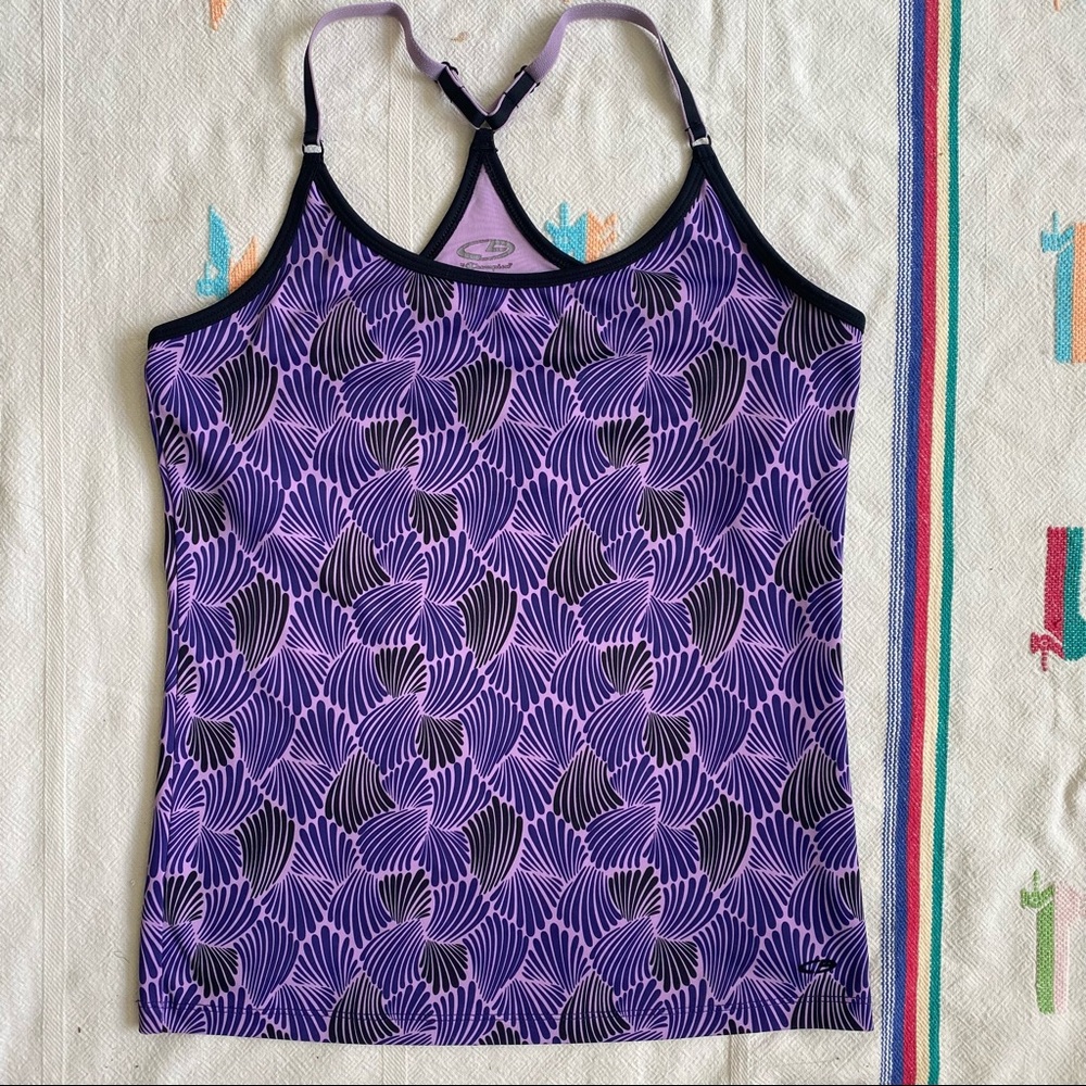 Champion Purple Pattern sports tank top